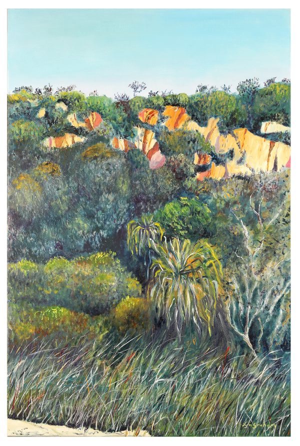 Lyn Graham Teewah Beach High Dune 2 Oil On Canvas 60 X 90
