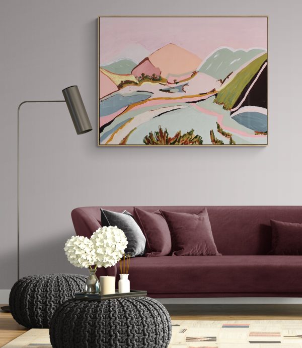 Modern Chic Living Room Interior With Long Sofa (1)