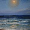 O'sullivan, Anne, 'full Moon Glow,' Waterbased Oil On Canvas, 30 X 30cm, 2022