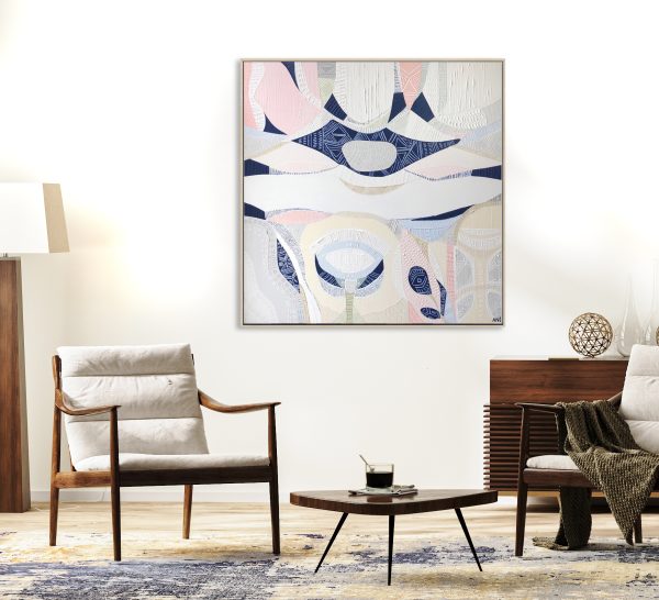 Horizontal Frame Mockup In Bright Modern Living Room Interior In