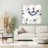 Blank Picture Frame Mock Up In Pastel Green Room Interior , 3d R