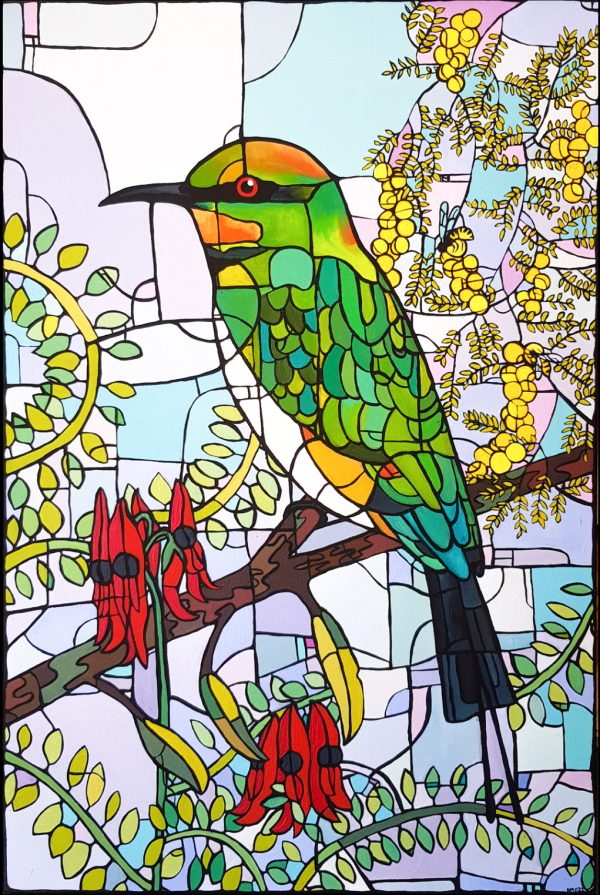 Rainbow Bee Eater By Nicola Cowie