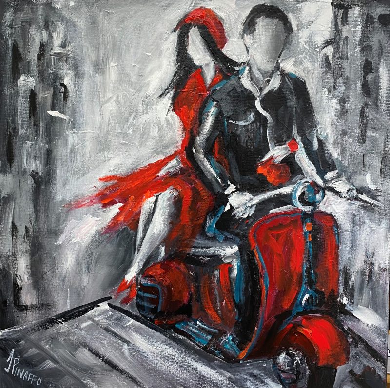 Us and the red Vespa