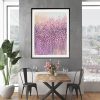 Artist Leni Kae Interior Design2 Dining Room My Bliss In Pink Abstract2
