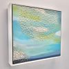 Ocean Textures 1 Songbird Designz Deborah Lang Texture Embossed Ocean Abstract Stretched Canvas Framed Style Contemporary Modern Art 3