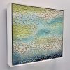 Ocean Textures 2 Songbird Designz Deborah Lang Texture Embossed Ocean Abstract Stretched Canvas Framed Style Contemporary Modern Art 2