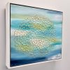 Ocean Textures 2 Songbird Designz Deborah Lang Texture Embossed Ocean Abstract Stretched Canvas Framed Style Contemporary Modern Art 3