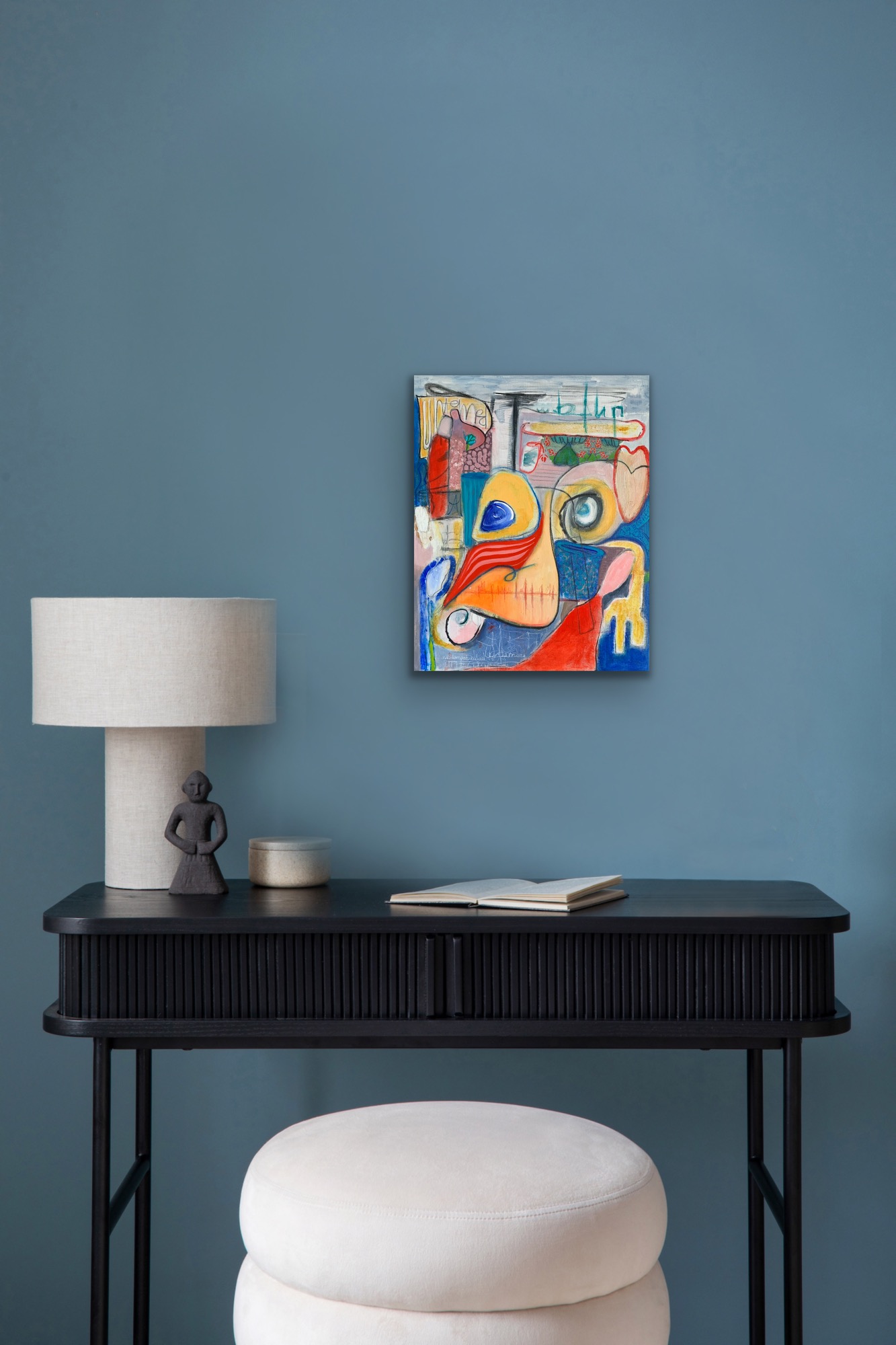 Untamend No1 Insitu Blue Wall