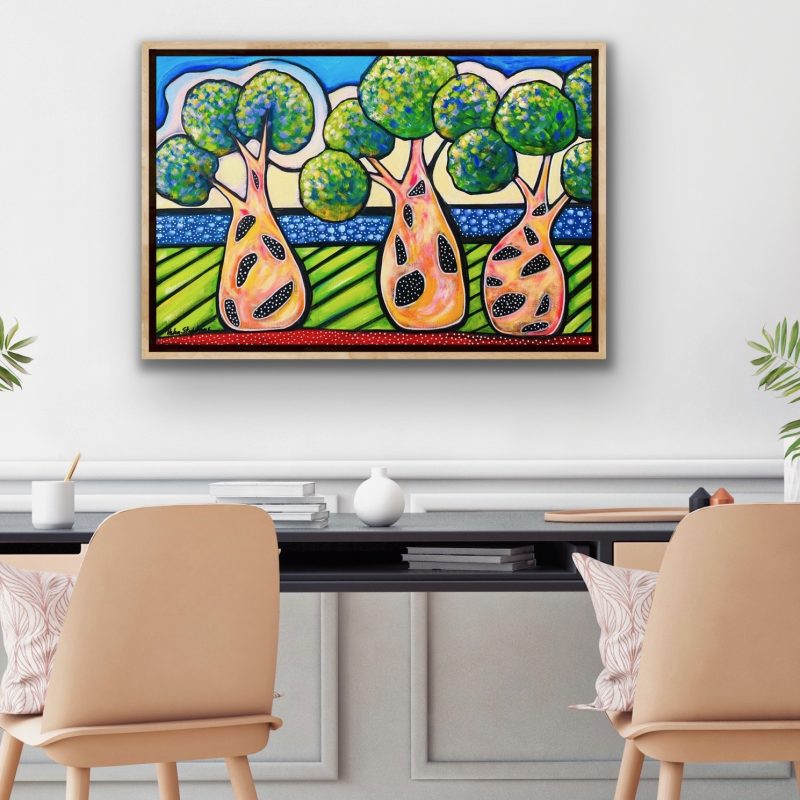 Bottle Tree Mojo Days – Framed