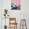 Charlotte De Pace Pink Sky At Night Insitu With Chair Art Lovers Australia