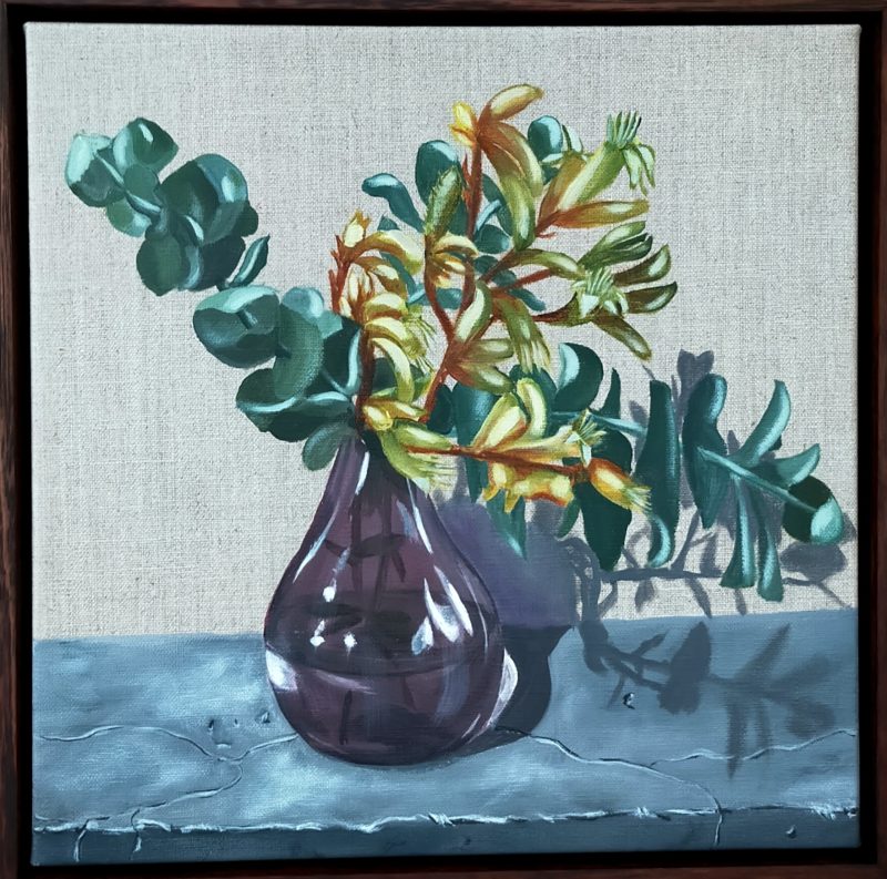 Eucalyptus leaves and kangaroo paws