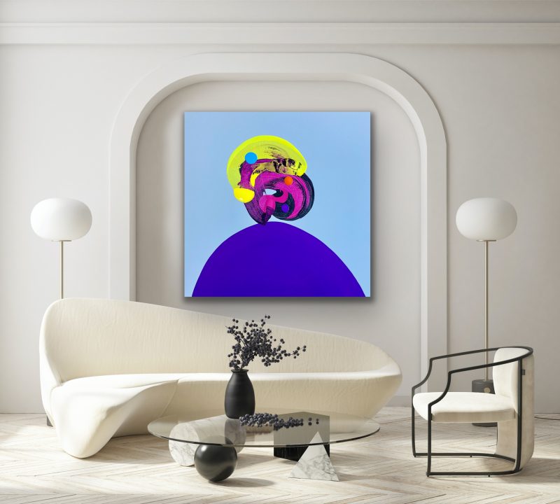 Jon wears a purple shirt