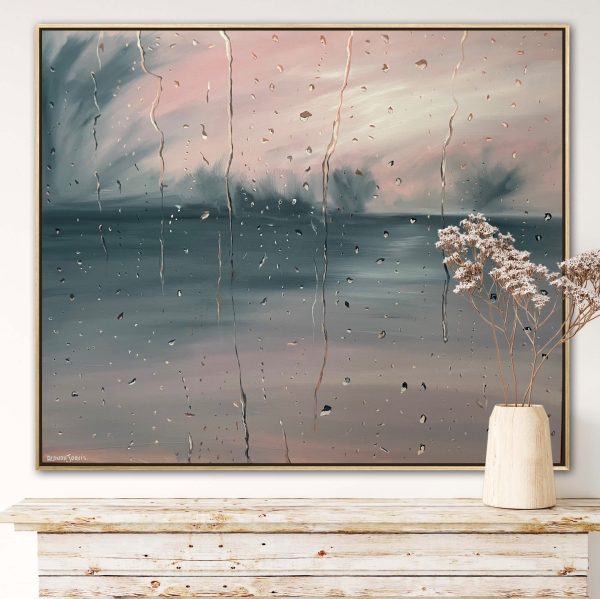 Pink Rain Dance By Alanah Jarvis Textured Insitu