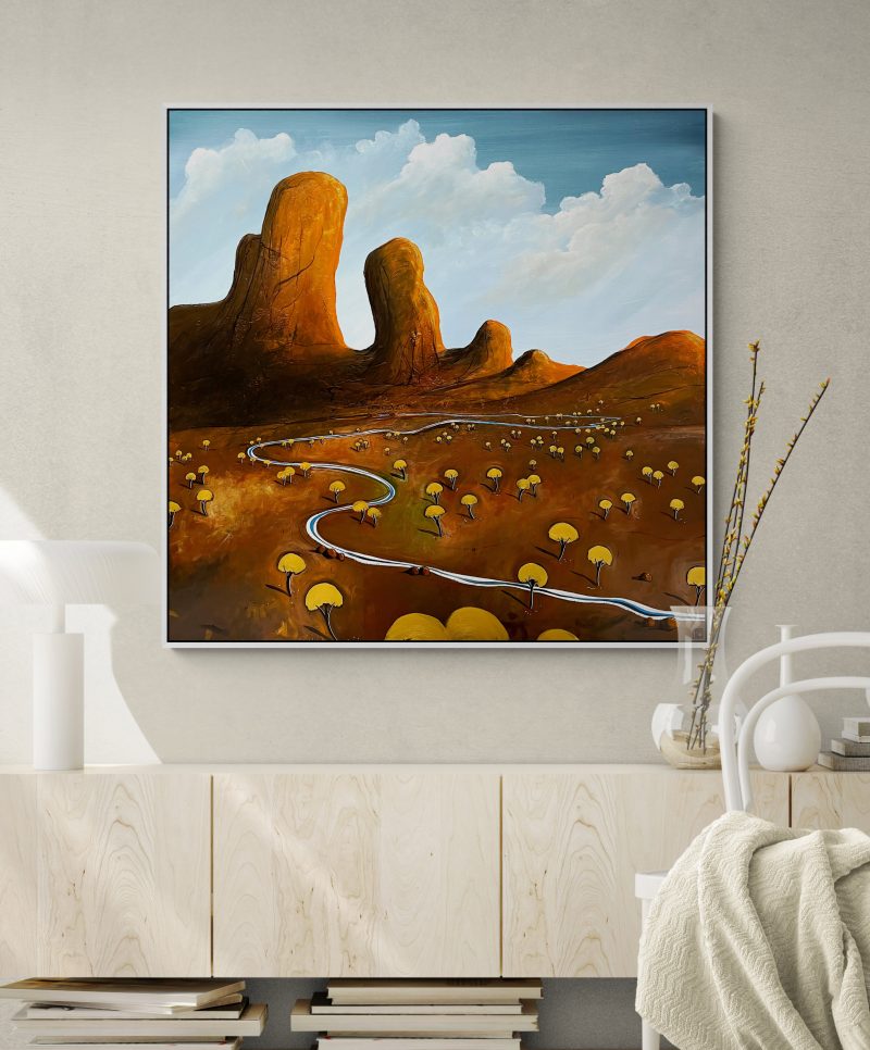 Golden Trees In The Valley Of Hope