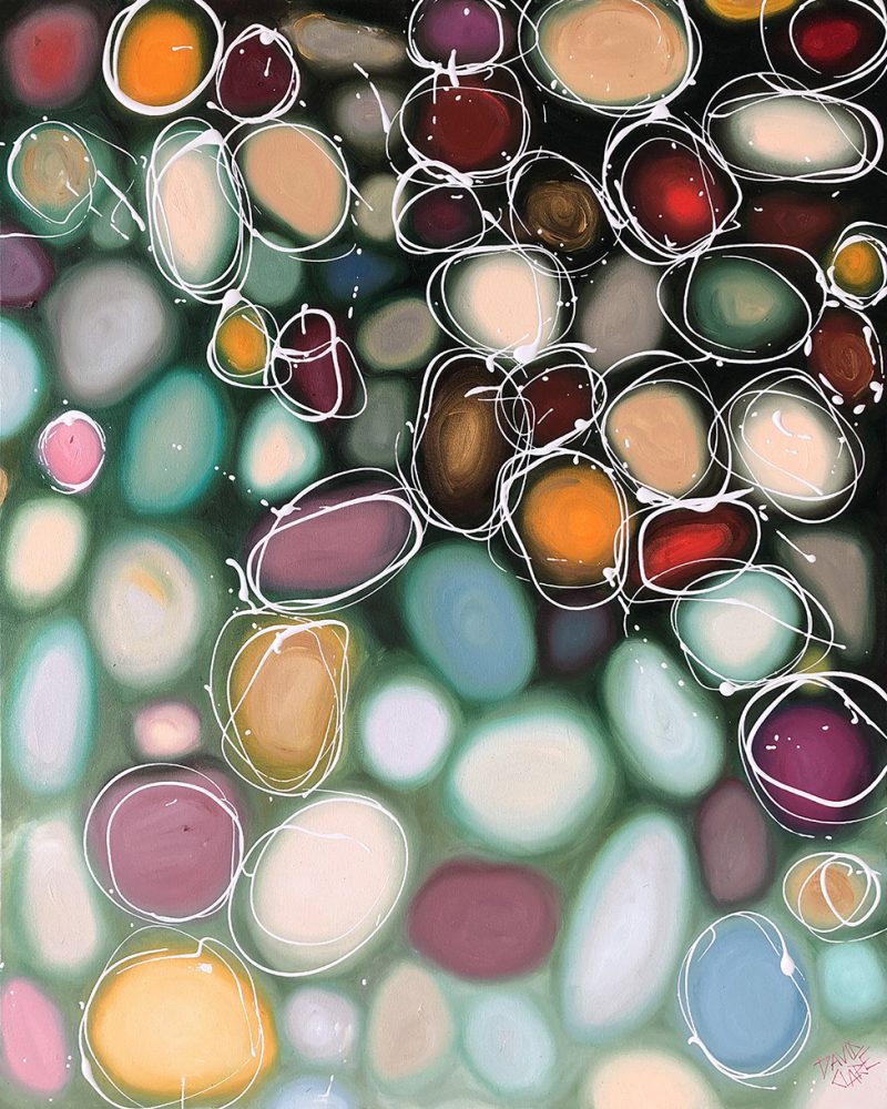 Pebbles In Yellow And Green