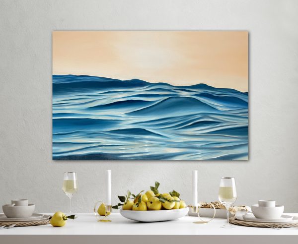 Alanah Jarvis Ocean Painting Dining Room Insitu