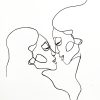 Sydney Artist Leni Kae You Are My Mirror Ii Line Art Faces