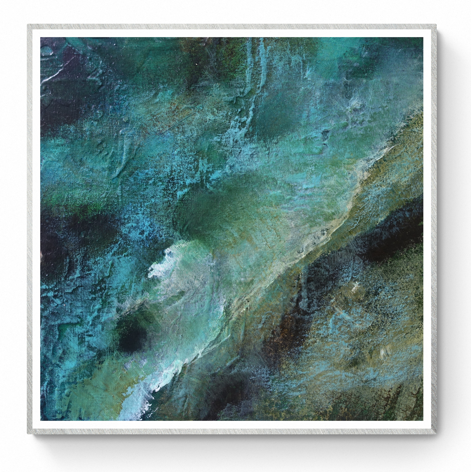 Canvy Blue Shore Framed Clean And Simple Room