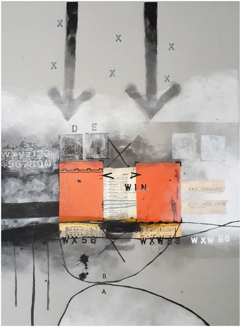 Composition No. 338 Two Arrows Down