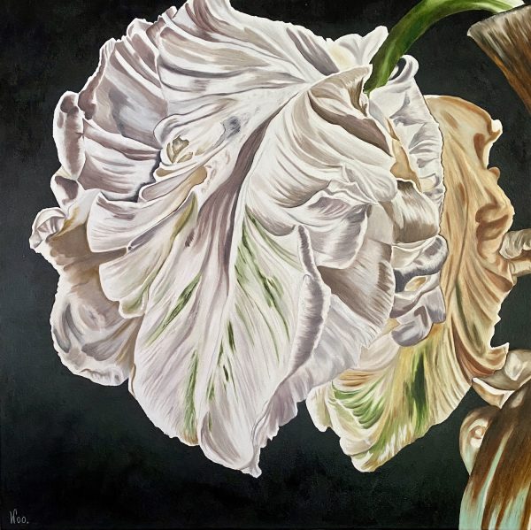 Ephemeral Grace Ii Oil On Canvas 92cmx92cm Wendy Peters