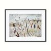 Lyn Graham Wetlands Spoonbills Watercolour On Cotton Paper 76.5 X 55.5 In Situ Frame