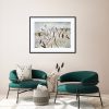 Lyn Graham Wetlands Spoonbills Watercolour On Cotton Paper 76.5 X 55.5 In Situ Lounge