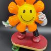 Stephen Baxter Flower Power Smiley Face Sculpture 2 Small W30 X H45 X D24cm