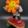 Stephen Baxter Flower Power Smiley Face Sculpture 3 Small W30 X H45 X D24cm