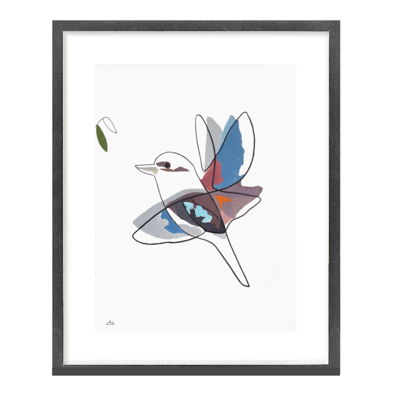 True Motion Kookaburra II  Framed