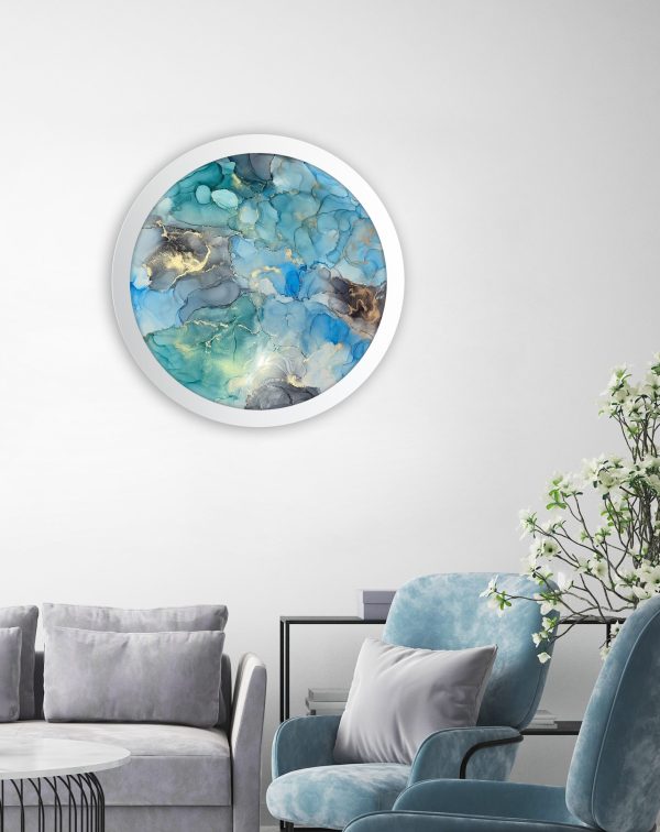 Turquoise Bliss On White Copy