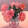 Vickie Liu 8 Roses Still Life 60x60