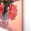Vickie Liu 8 Roses Still Life 60x60 Painting Right Edge