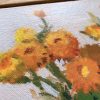 Vickie Liu Paper Daisy Still Life 1 Painting 28x28cm Closeup 2