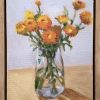 Vickie Liu Paper Daisy Still Life 1 Painting Framed 23x28cm