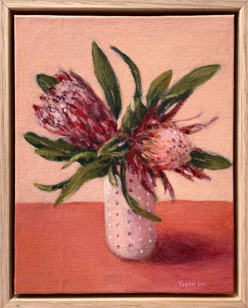 Pink Protea Still Life Study
