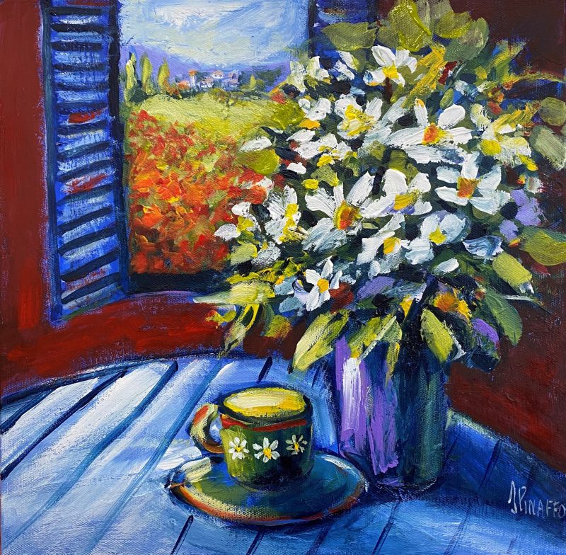 Daisies and poppies in Tuscany