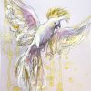Sydney Artist Leni Kae Sirit Of The Sulphur Crested Cockatoo Mini Art