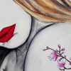 Wabi Sabi Sakura Songbird Designz Deborah Lang Pop Art Womans Face Collection Modern Art Canvas Contemporary Style 4