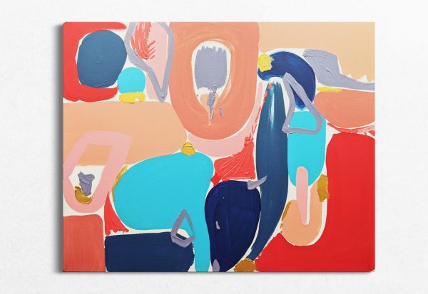 Centre Blue By Ellen Mckenna On White Wall