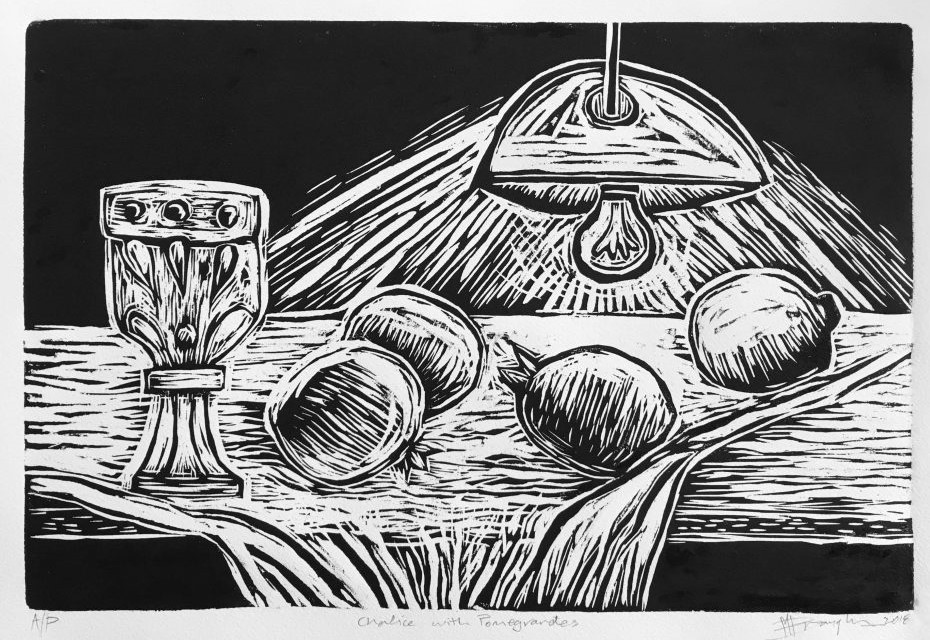 Chalice And Pommegranates Woodcut Print 1024x768 (1)