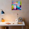 Charlotte De Pace Rainbow Beach Insitu Above Desk Art Lovers Australia
