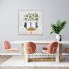 Living Room Interior Design Scene With Pink Chair, Table And Emp
