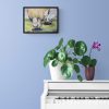 Indoor Plants Sitting On A White Piano