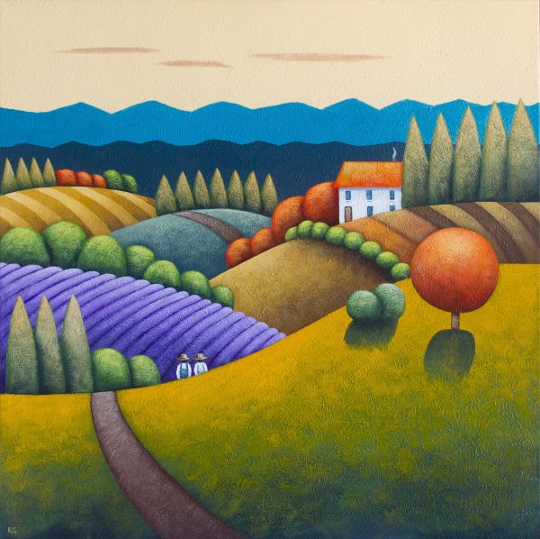 Lavender Walk No.4 30x30 Large