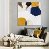 Living Room Interior Wall Mock Up With Gray Sofa, Yellow Pillow