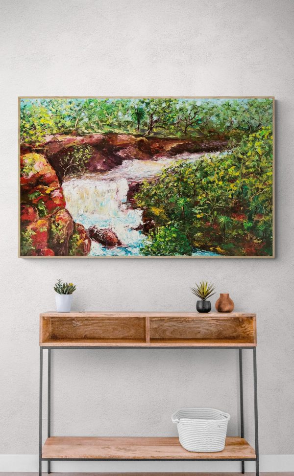 Potted Plants Sitting On Console Table 2