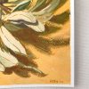 Vickie Liu Banksia And Leaves On Orange Study Painting Signature