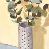 Vickie Liu Gum Leaf In Spotted Vase Study