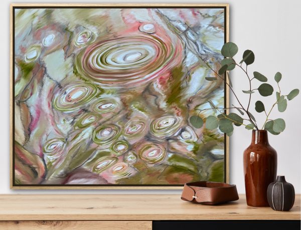 Alanah Jarvis Red Water Painting Abstract Art