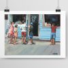 Beach Kiosk Giclee